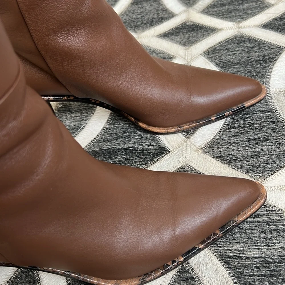 Tamara Mellon Wild One Knee High Leather Boot - Picture 4 of 11